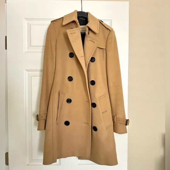 Burberry Wool Cashmere Trench Coat - Picture 2 of 6